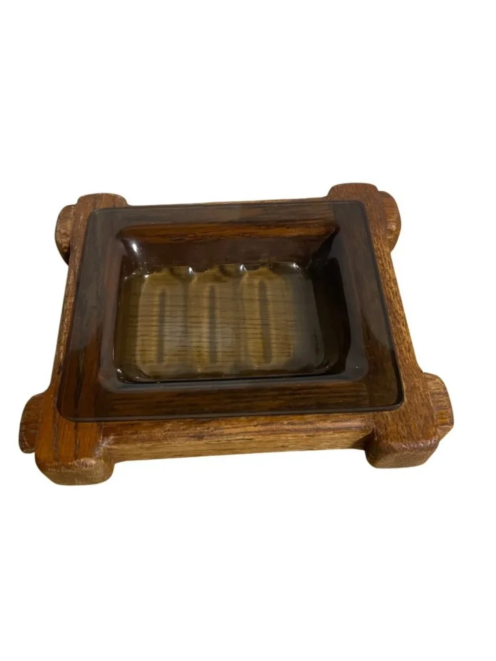 Vintage Mid-Century Modern Bathroom Vanity Soap Dish Rustic Farmhouse Cabincore
